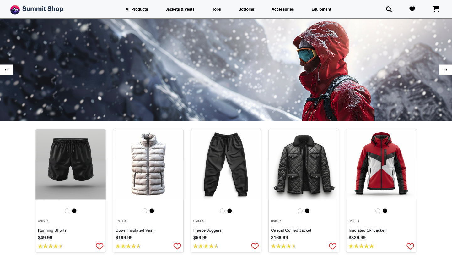 React E-commerce Store